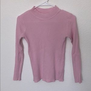 Baby pink super soft/stretchy sweater